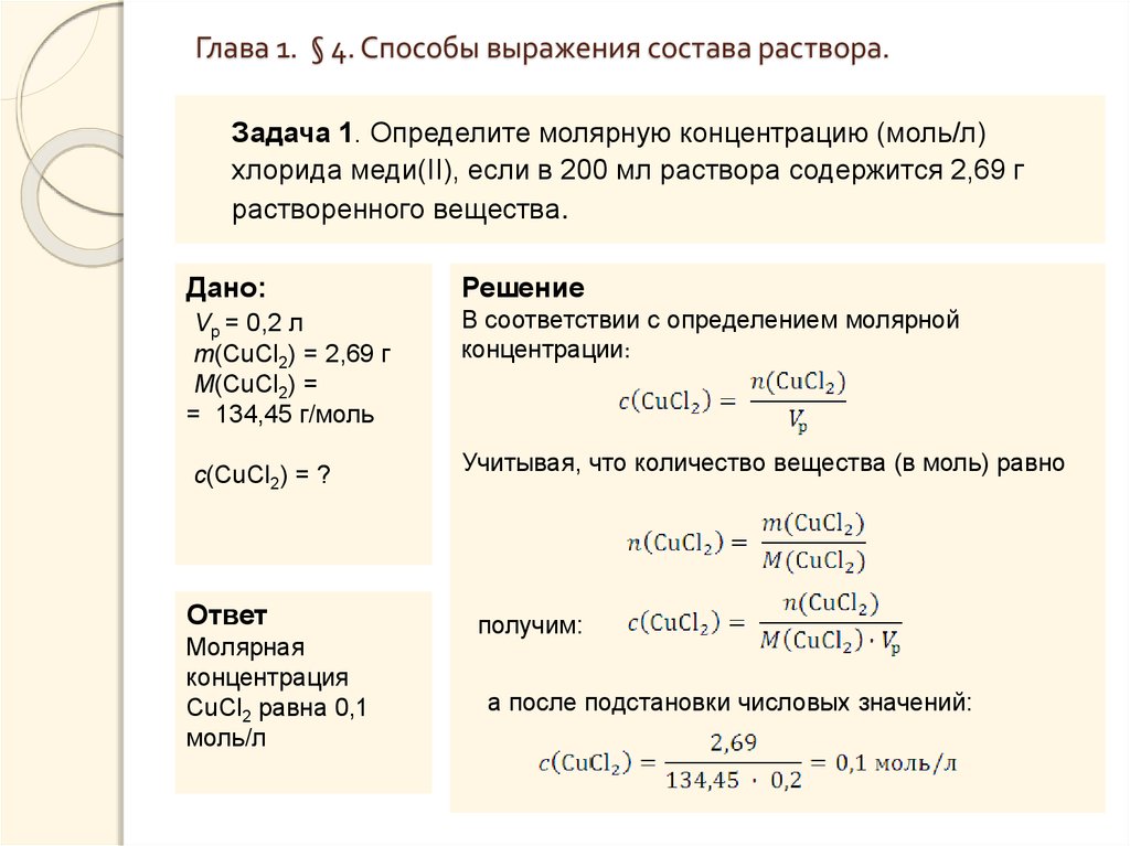 Сульфат железа молярная