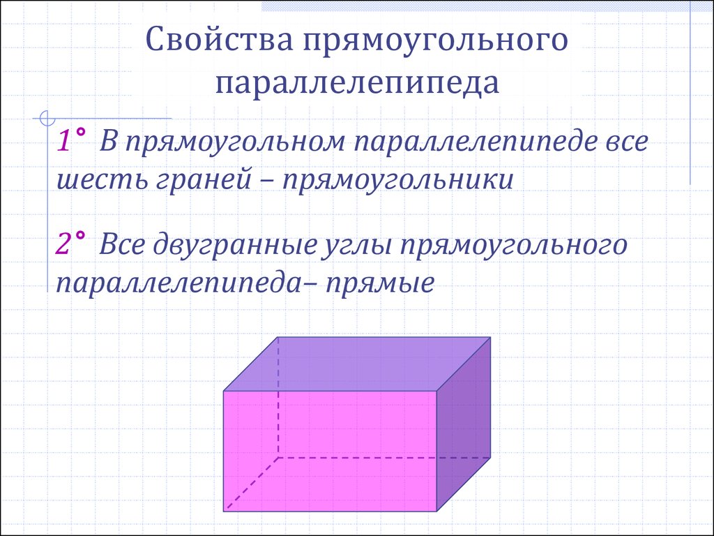 Отметь какие свойства имеет параллелепипед рисунок и описание которого перед тобой наклонный