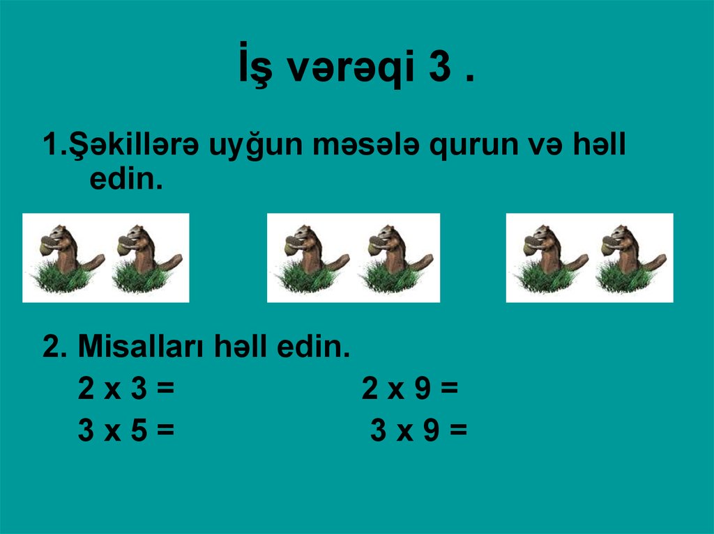 İş vərəqi 3 .