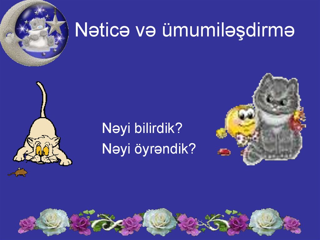 Nəticə və ümumiləşdirmə