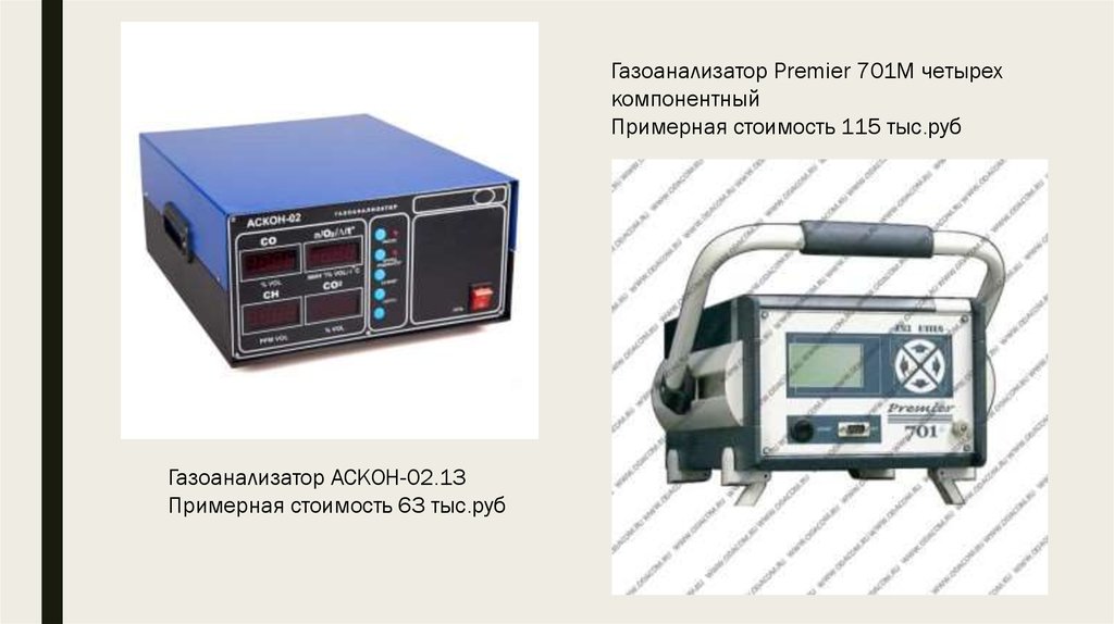 Типы персональных газоанализаторов на судах