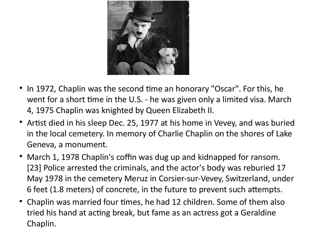 short biography about charlie chaplin