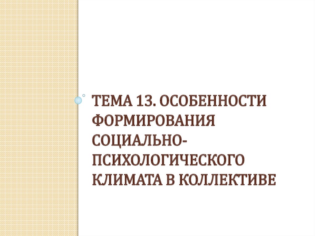 Реферат: Социально-психологический климат в организации 2