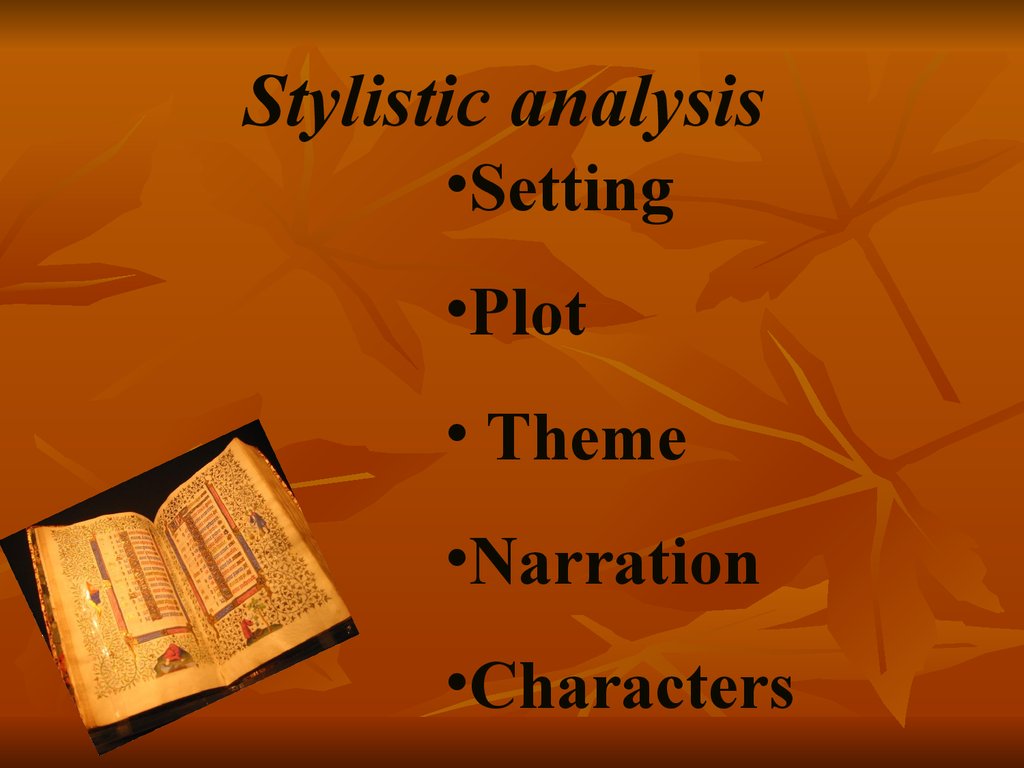 stylistic analysis of a poem essay