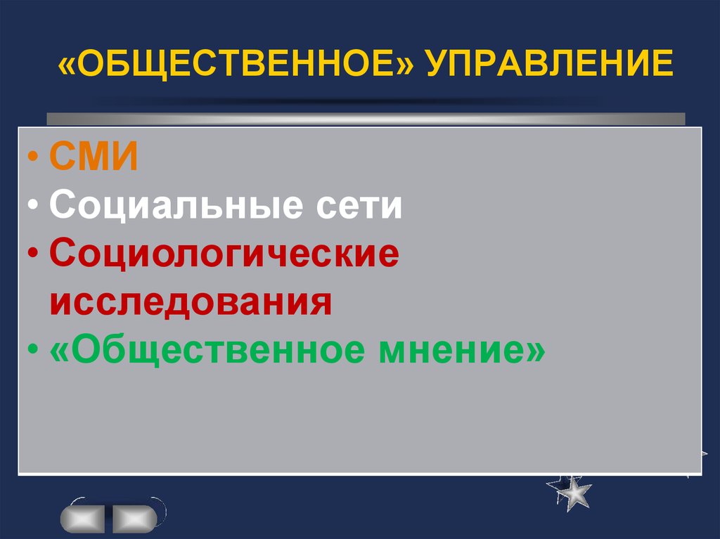 Общественное управление