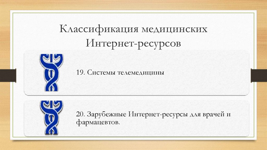 Медицинские интернет ресурсы презентация