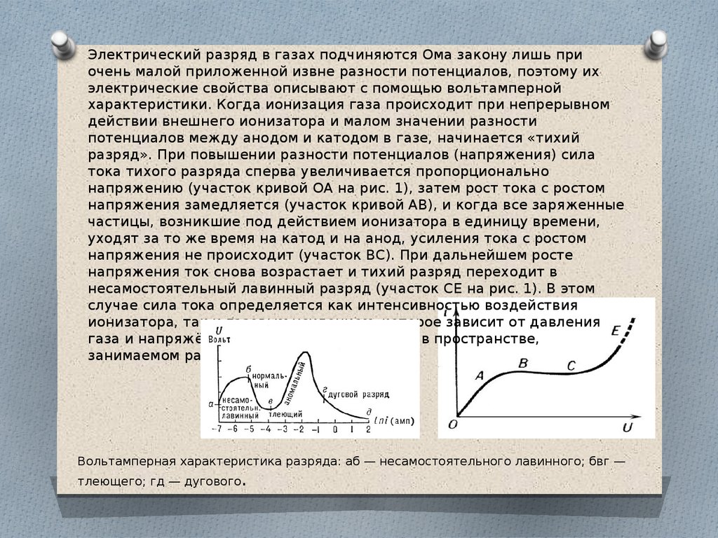 Электрический разряд в газах презентация 11 класс