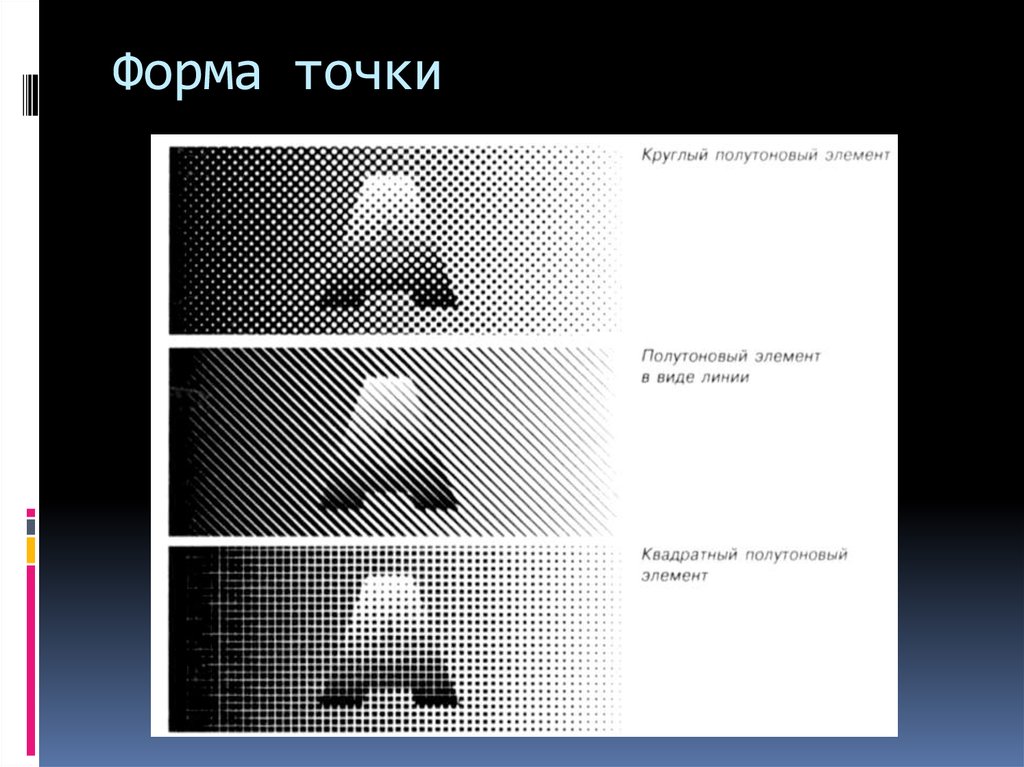 Воспроизведение полутоновых рисунков точками 9