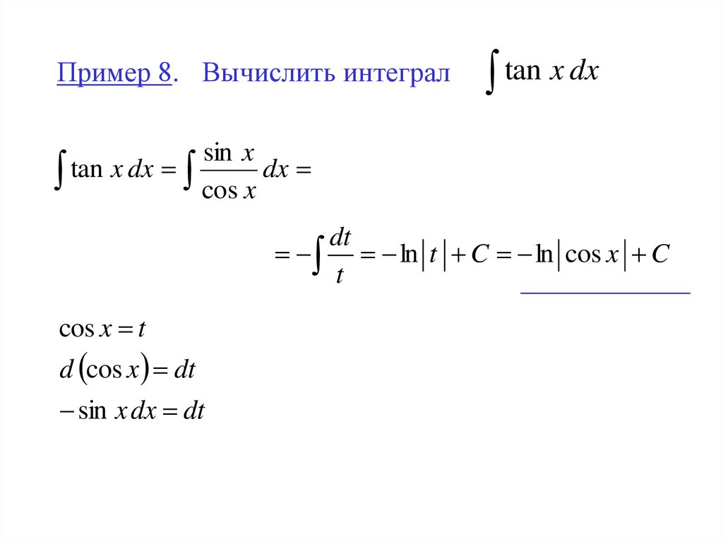 Рассчитать интеграл