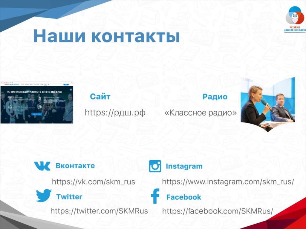 Презентация контакты компании