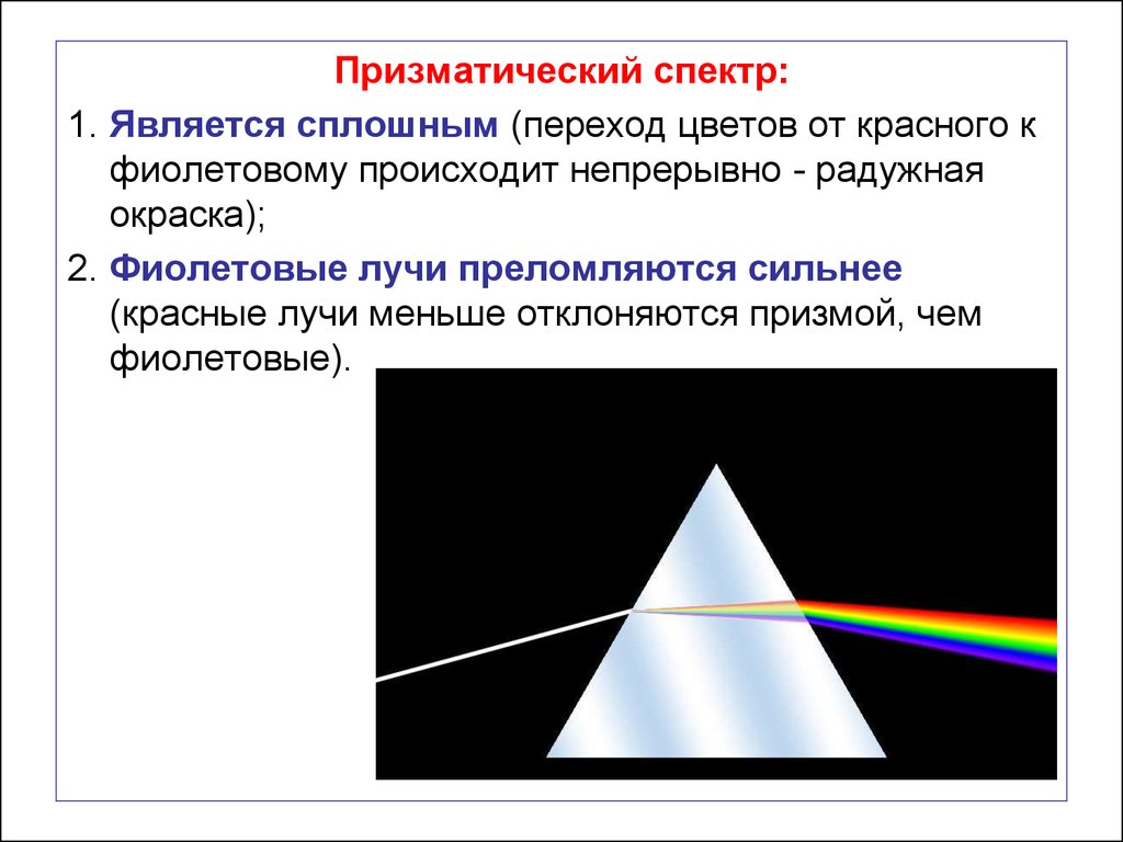 Непрерывный спектр белого света является. Призматический спектр. Дифракционная и призматическая спектры. Призматический и дифракционный спектр. Сплошной спектр.
