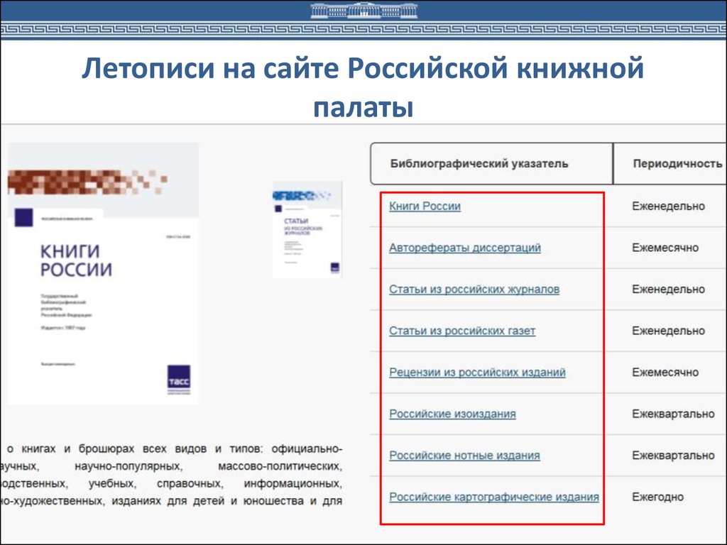 Сайт книжной палаты россии. Указатели Российской книжной палаты. Книжная летопись Российская книжная палата. Ресурсы книжной палаты. Библиографические указатели книжной палаты.