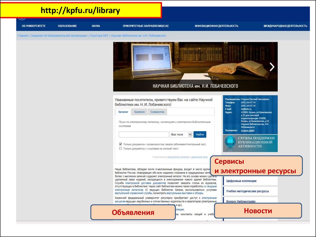 Цифровые сервисы в библиотеке. Либрари научная библиотека. Библиотека Лобачевского.