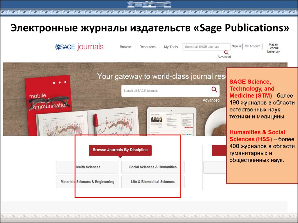 Электронные журналы издательств «Sage Publications»