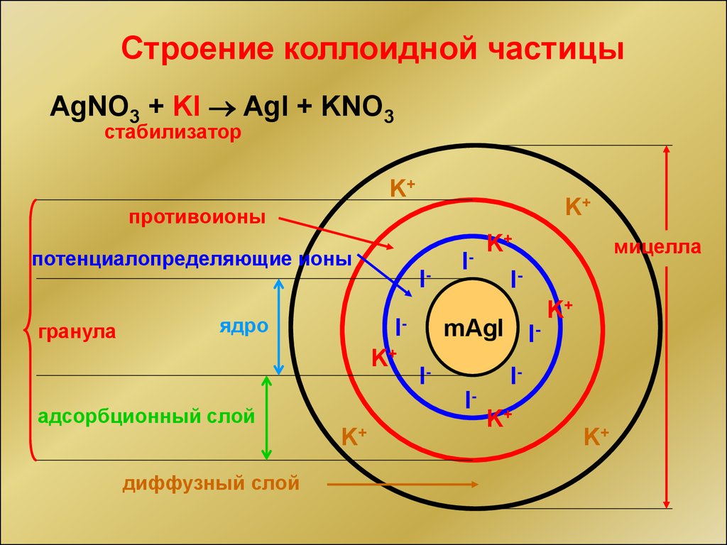 Схема коллоидной мицеллы