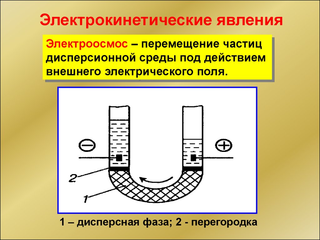 Электрические свойства дисперсных систем презентация