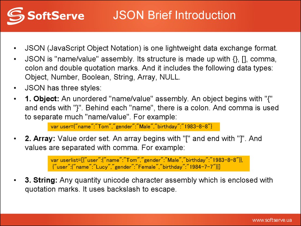 JSON Brief Introduction