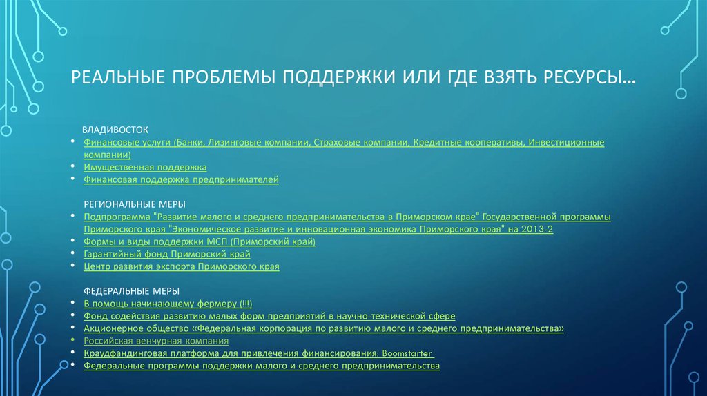 Реальные проблемы поддержки или где взять ресурсы...