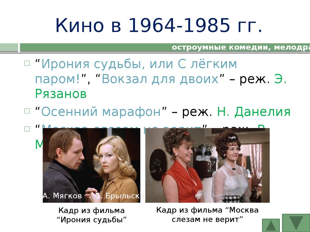 Кино в 1964-1985 гг.