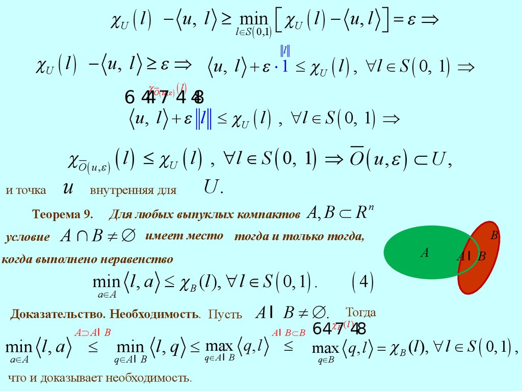 Vypuklyj Analiz Teoremy Ob Otdelimosti Vypuklyh Mnozhestv Lekciya 18 Online Presentation