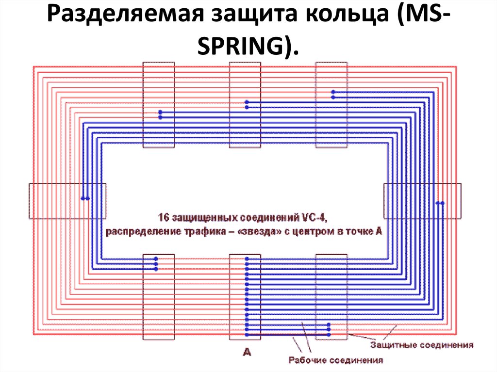 Разделяемая защита кольца (MS-SPRING).
