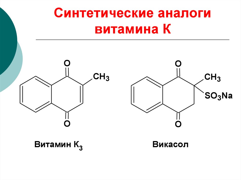 Синтетические аналоги витамина К