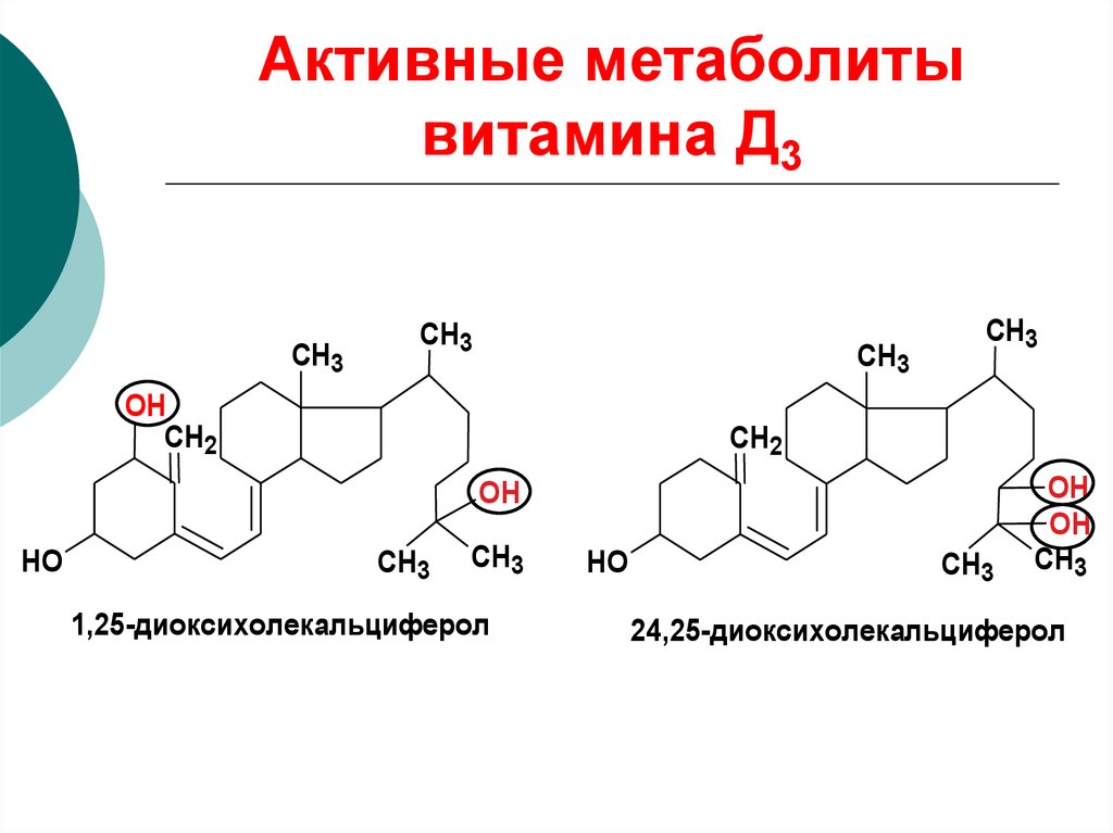 Активные метаболиты витамина Д3