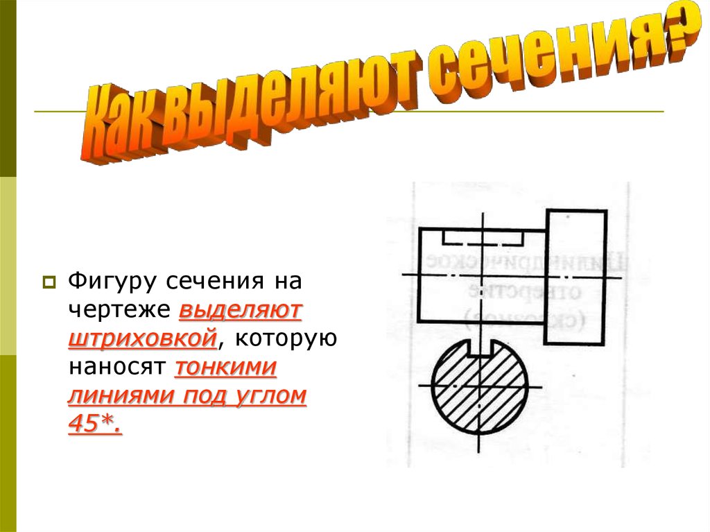 Сечения и разрезы презентация по черчению