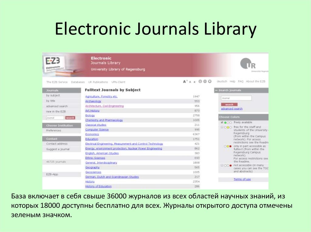 Electric library. Electronic Library.