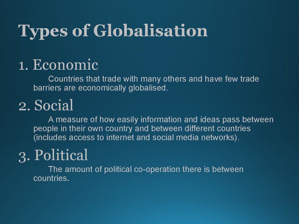 Globalization Examples For Kids