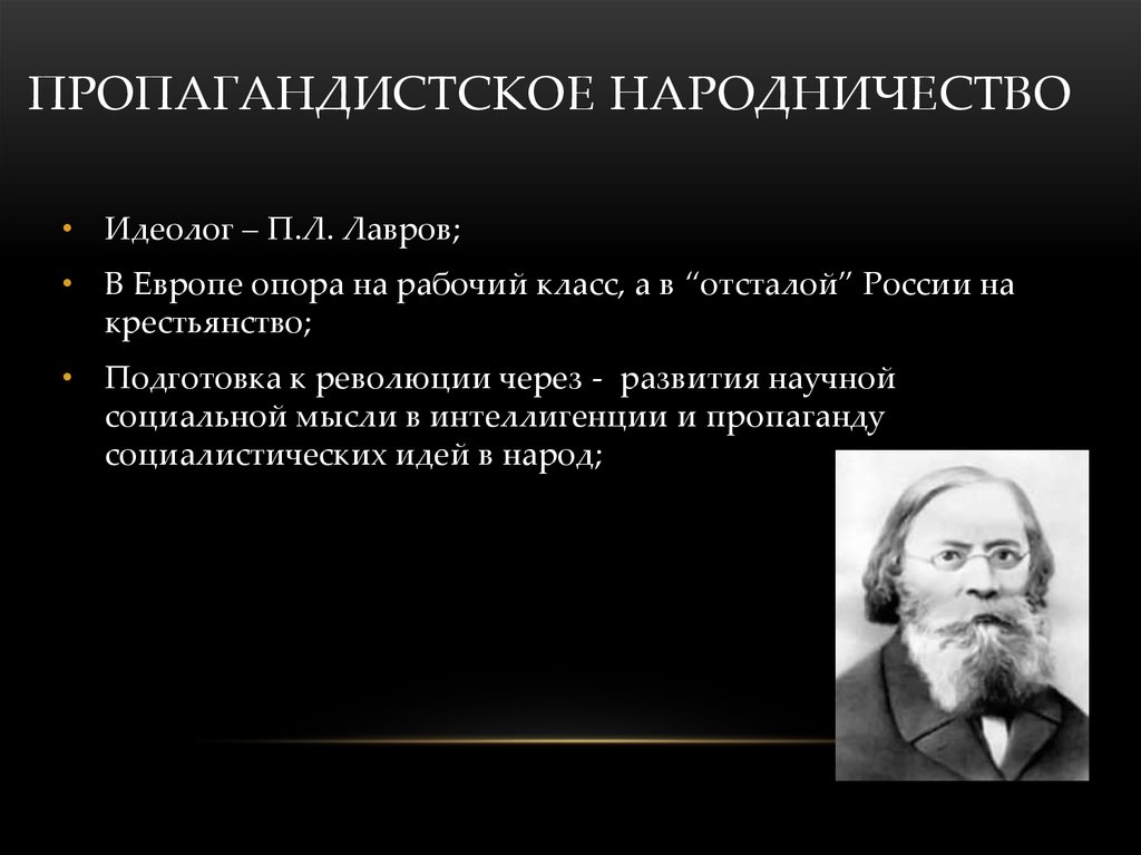 Идеология революционного народничества