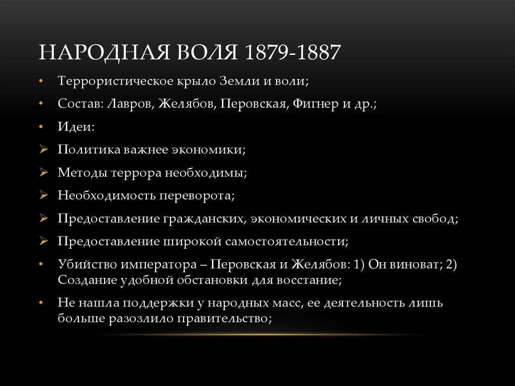 Народная воля 1879