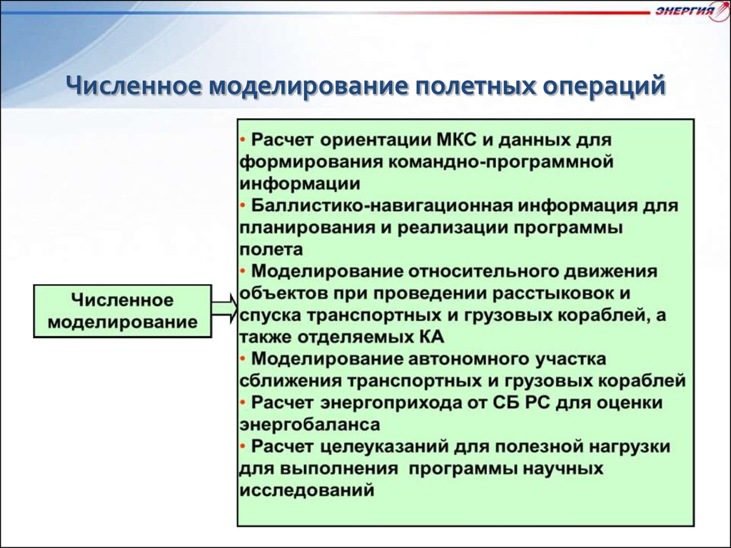 Численное моделирование. Цели численного моделирования. Принципы передачи командно-программной информации. Компьютерная программа моделирующая полетную фазу.