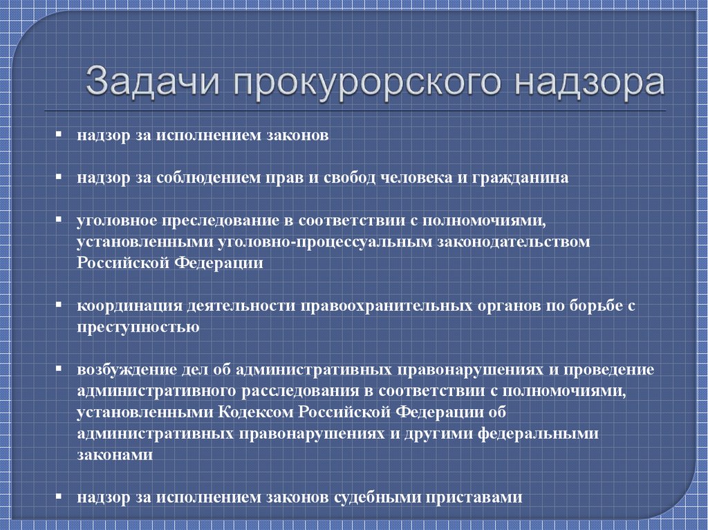 Прокурорский надзор за соблюдением прав и свобод человека и гражданина презентация