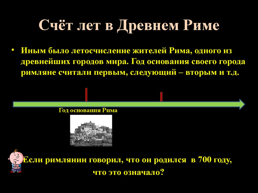 Счет лет в истории презентация