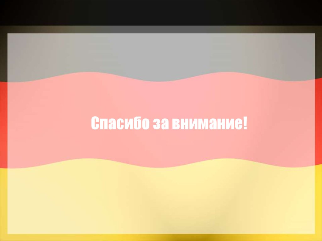 Спасибо за внимание для презентации на немецком языке