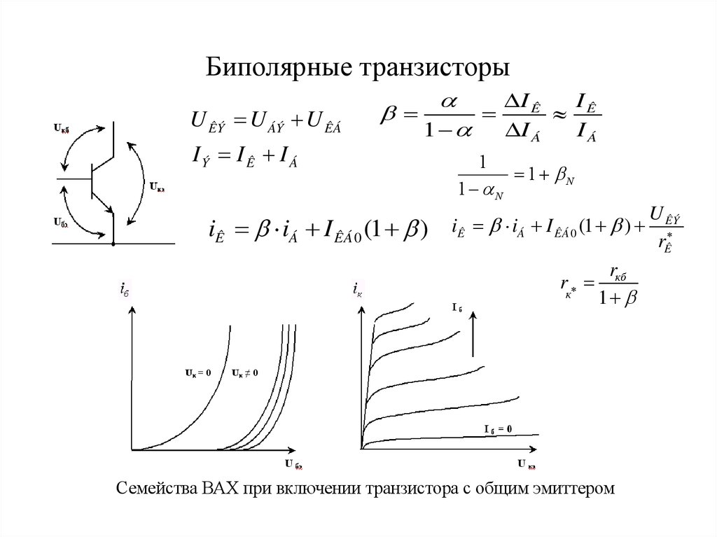 Входная характеристика транзистора в схеме с общим эмиттером