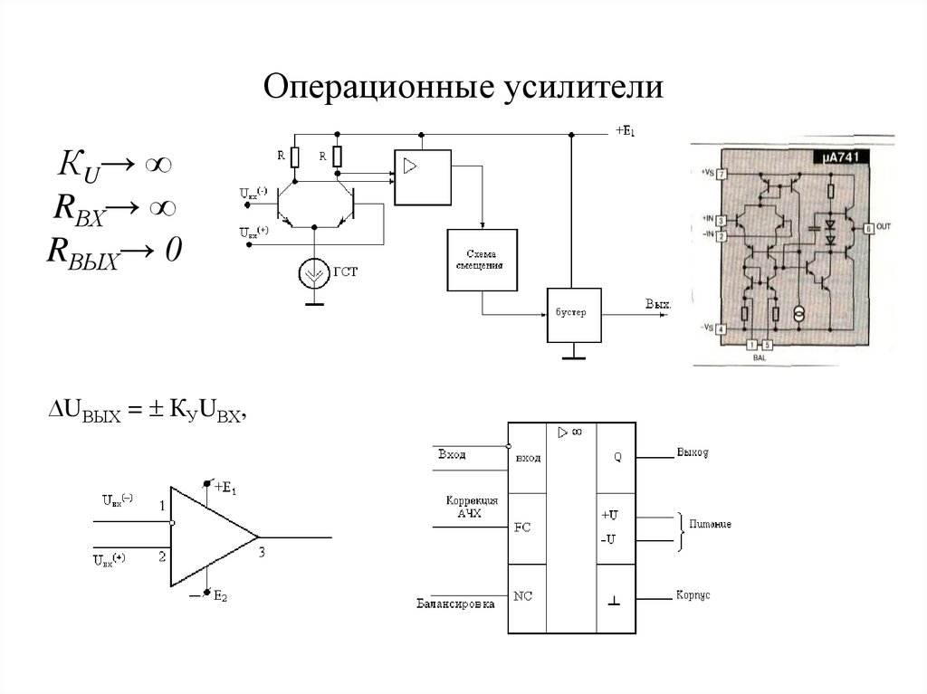 Дифференциальная и интегральная схема