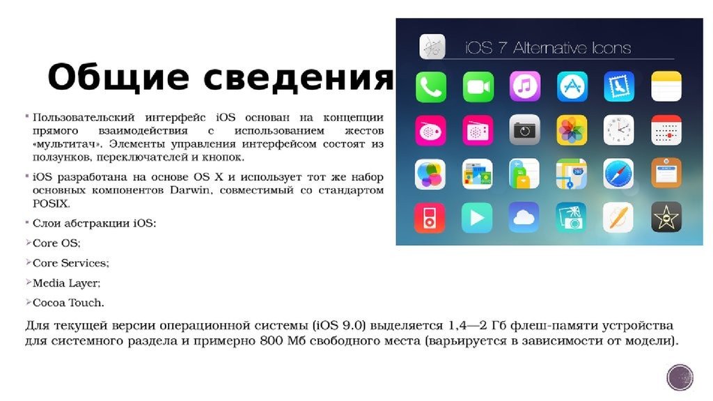 Ios на каких устройствах. IOS характеристика операционной системы. Мобильный Интерфейс ОС. ОС IOS Интерфейс. Особенности ОС для мобильных устройств.