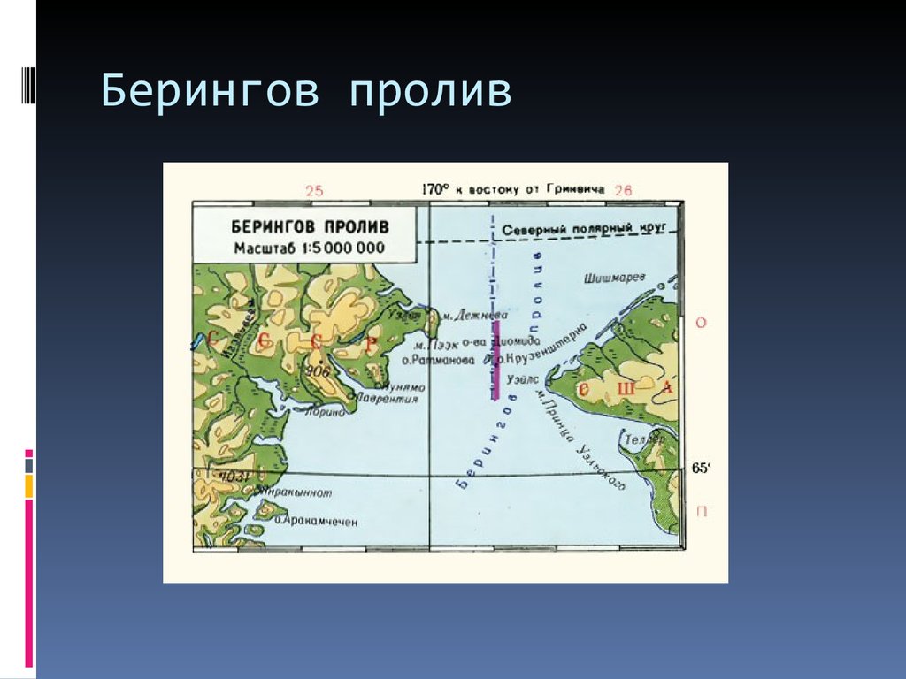 Берингов пролив презентация