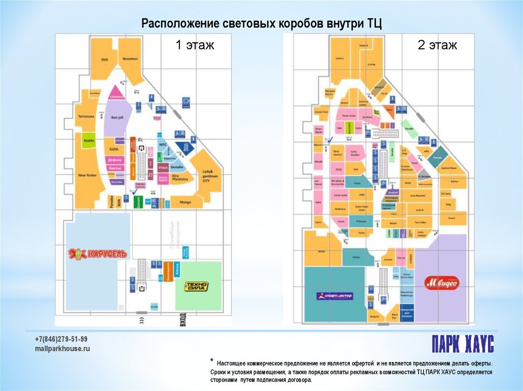 Расположение магазина