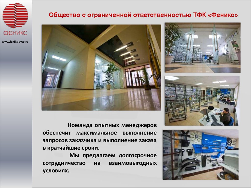 ООО Торговофинансовая компания «Феникс» - online presentation