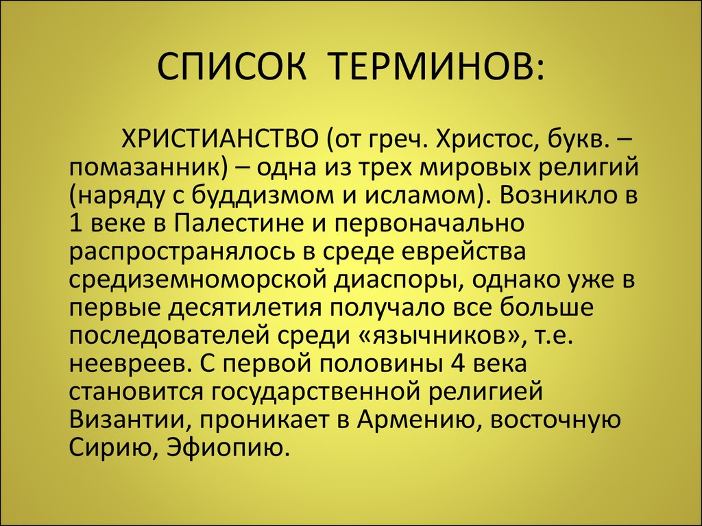 Православие понятия