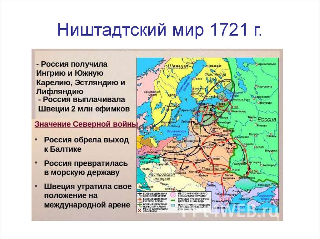 По ништадтскому миру россия. Ништадтский Мирный договор 1721 года. Ништадтский Мирный договор Северной войны 1700-1721.