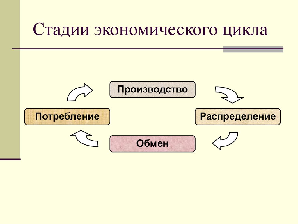 Стадии обмена экономика. Стадии экономического производственного цикла. Стадии экономического цикла производство обмен потребление. Этапы производства в экономике. Этапы экономического цикла этапы производства.