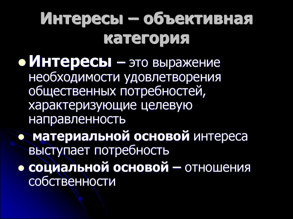 Объективный интерес