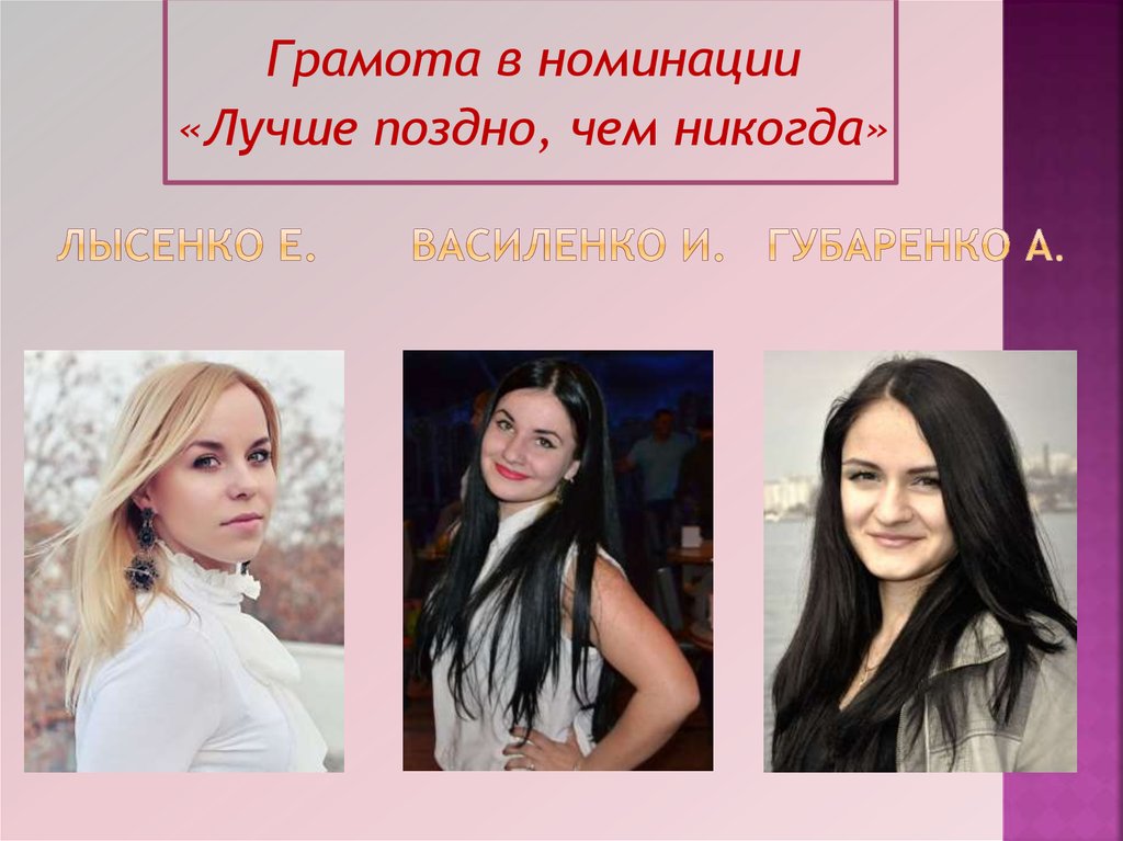 Лысенко Е. Василенко И. Губаренко А.