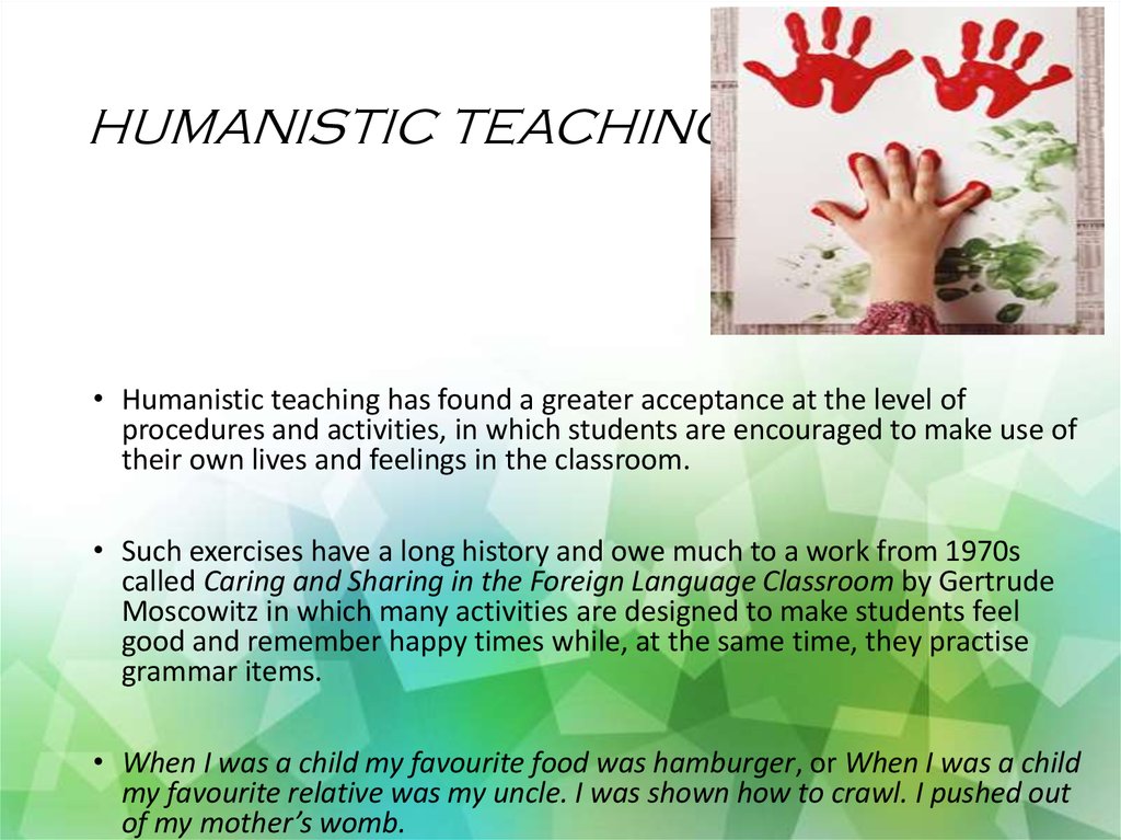 HUMANISTIC TEACHING