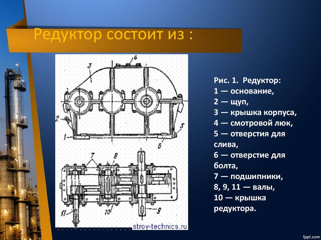 Из каких основных элементов состоит презентация