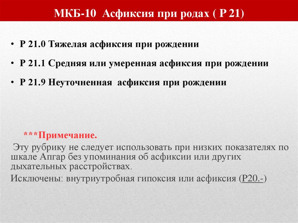 Роды мкб